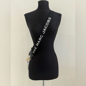 NWT The Logo Webbing Strap Slim (1.5inches) - Black And White